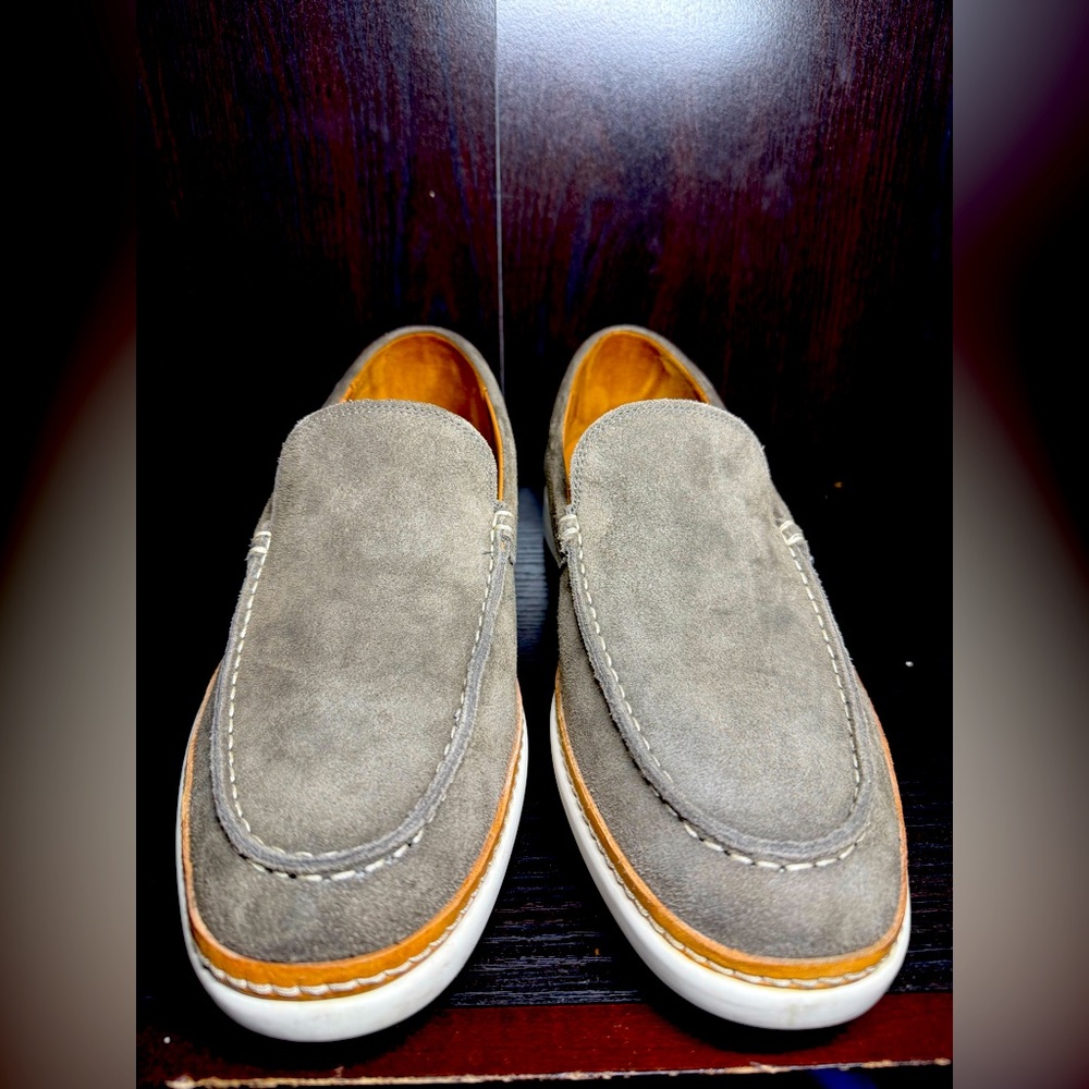 Allen Edmonds Wilder Venetian loafer, 8.5D, Grey Kudu Suede